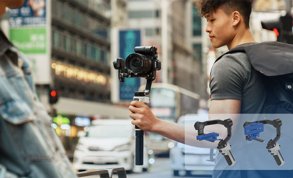 گیمبال دوربین ژیون ویبیل CINEPEER WEEBILL 3E و پسر فیلمبردار در خیابان