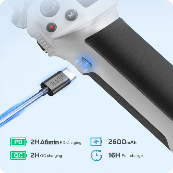 گیمبال دوربین ژیون ویبیل CINEPEER WEEBILL 3E و درگاه اتصال