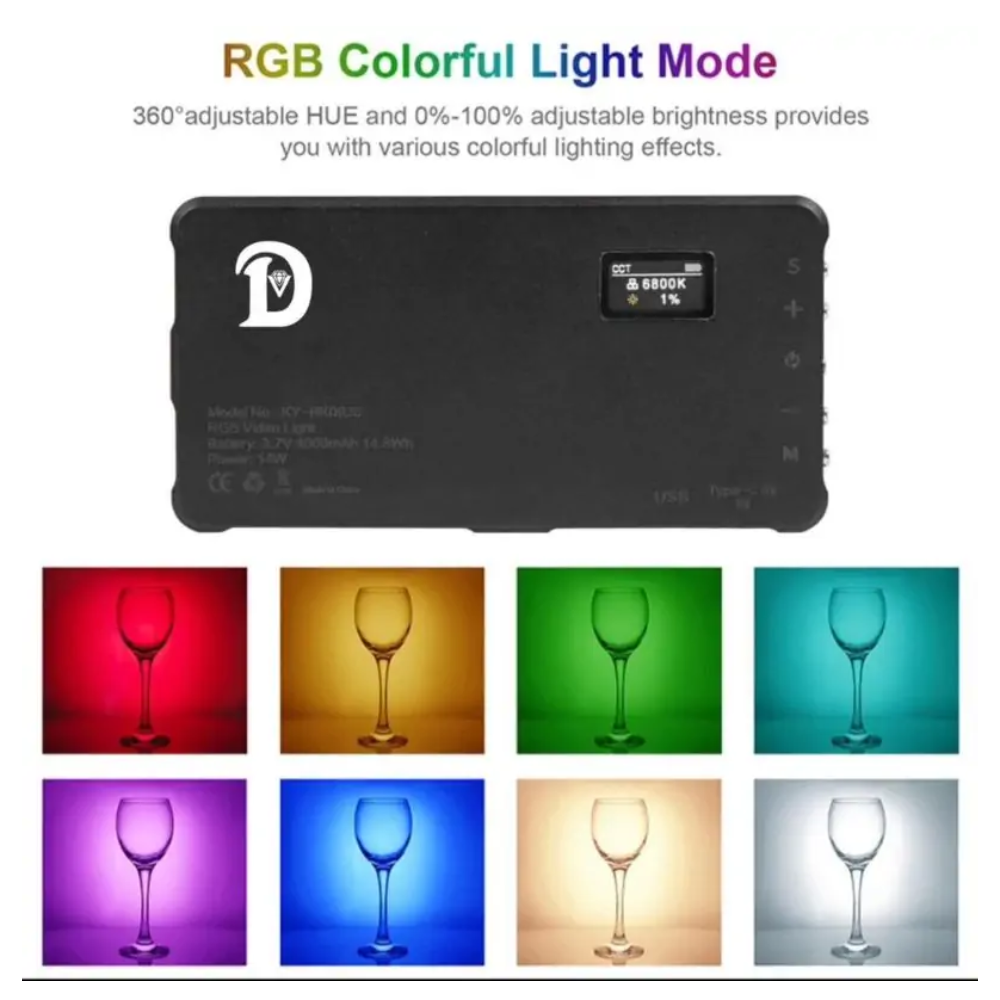 نور ثابت فلات ال ای دی ار جی بی Diamond KY-BK0926 LED RGB