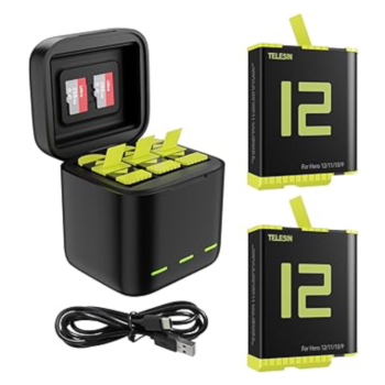 جعبه شارژر تلسین Telesin Charging Battery For GoPro