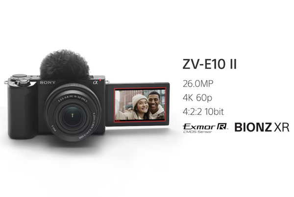 دوربین عکاسی بدون آینه سونی Sony ZV-E10 II Mirrorless Camera و مشخصات فنی