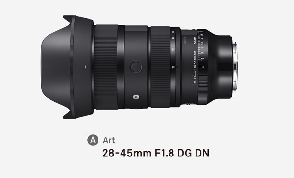 لنز سیگما 28-45mm F1.8 DG DN | Art از نمای جانبی