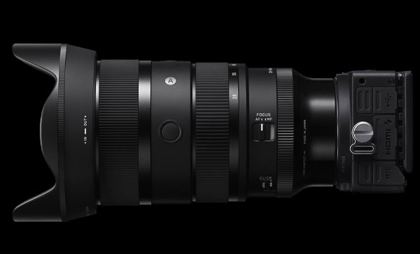 لنز سیگما 28-45mm F1.8 DG DN | Art از نمای جانبی