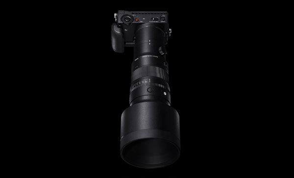 لنز سیگما Sigma 500mm f/5.6 DG DN OS Sports Lens (Sony E) از نمای بالا