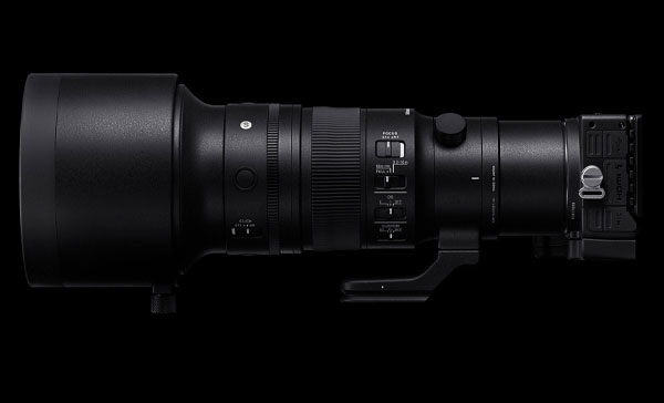 لنز سیگما Sigma 500mm f/5.6 DG DN OS Sports Lens (Sony E) از نمای جانبی