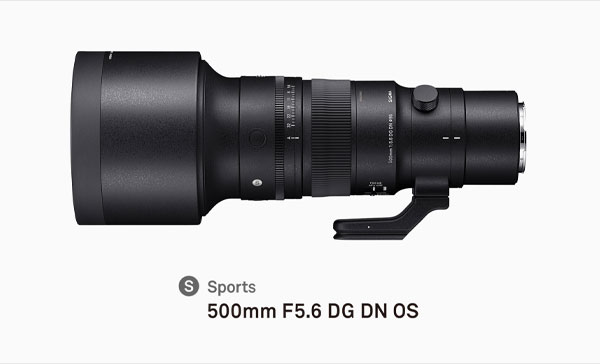 لنز سیگما Sigma 500mm f/5.6 DG DN OS Sports Lens (Sony E) از نمای جانبی