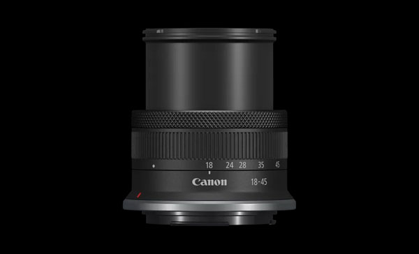 Canon RF-S 18-45mm f/4.5-6.3 IS STM Lens لنز کانن و نمای جانبی