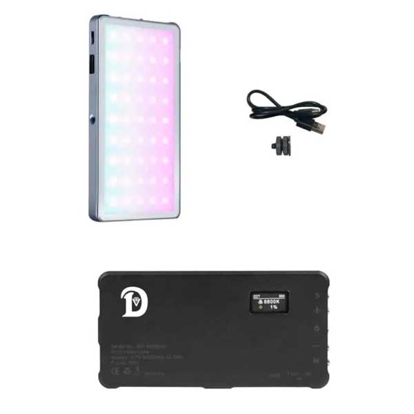 نور ثابت فلات ال ای دی ار جی بی Diamond KY-BK0926 LED RGB و محتوای جعبه