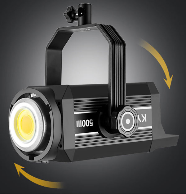 ویدیو لایت KY-BK500III Video Light نمای جانبی