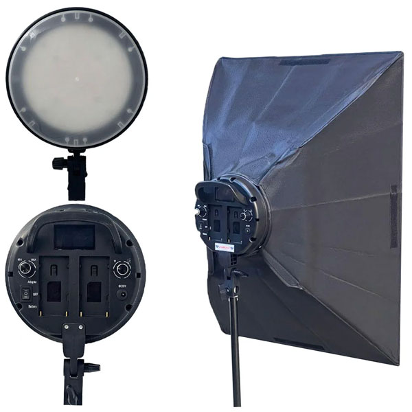 پروژکتور 100 وات Diamond SMD Projector T023 از نمای روبرو و پشت و نمای جانبی