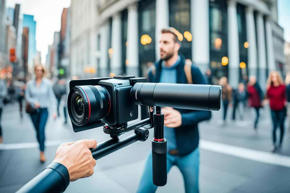 گیمبال دست دوم در دست فیلمبردار