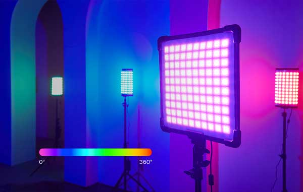 نور ثابت ال ای دی گودکس Godox FH50R RGB LED Light Panel و دامنه رنگی