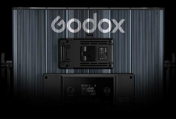 نور ثابت ال ای دی Godox LDX50Bi Bi-Color LED و نمای پشتی