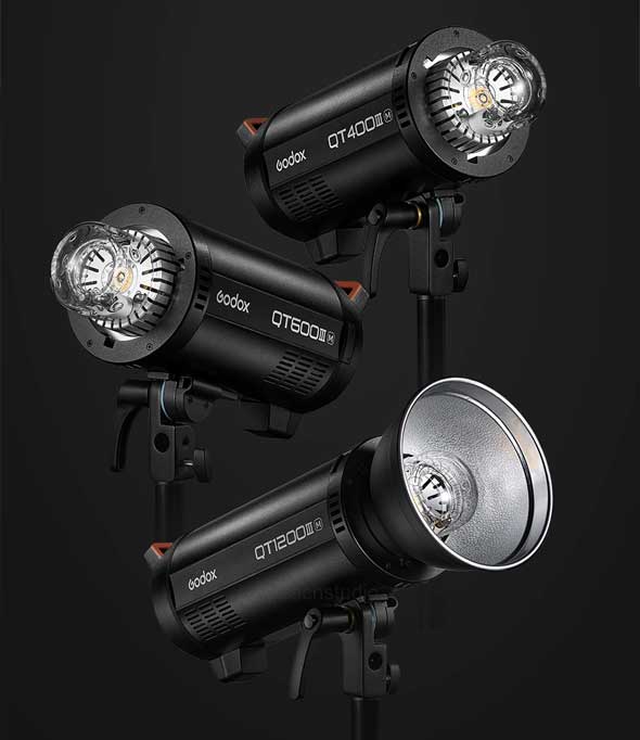 فلاش گودکس Godox QT400IIIM Flash Head و نمای جانبی