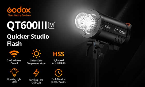 فلاش گودکس Godox QT600IIIM Flash Head و مشخصات فنی