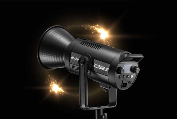 ویدئو لایت گودکس Godox SL150IIIBI Bi-Color LED Monolight و نمای جانبی
