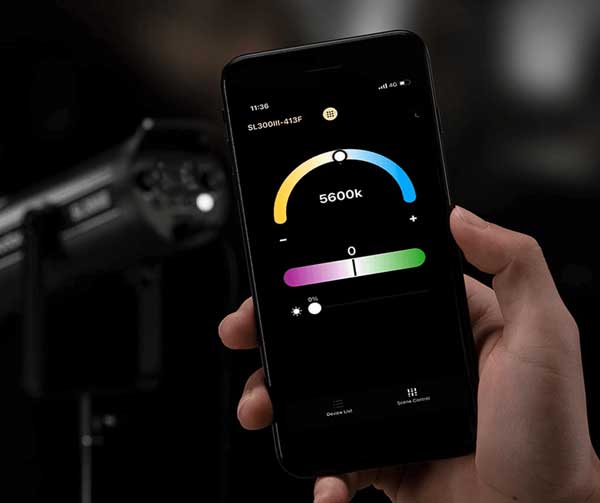 ویدئو لایت گودکس Godox SL150IIIBI Bi-Color LED Monolight و کنترل با موبایل