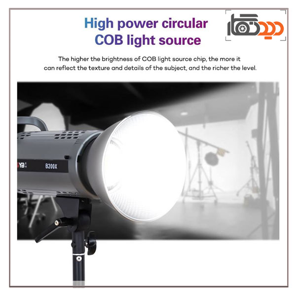نور ثابت ال ای دی Zsyb B200X Bi-Color Video Light و نمای جانبی