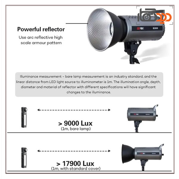 نور ثابت ال ای دی Zsyb B200X Bi-Color Video Light و مشخصات فنی