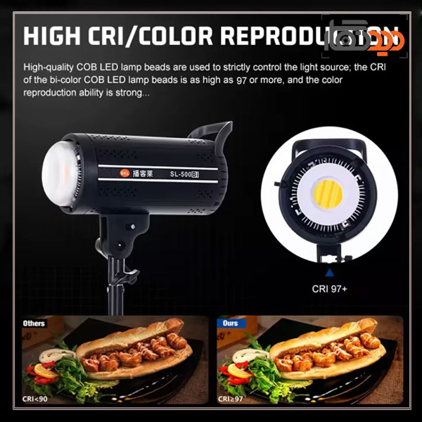 نور ثابت ال ای دی Zsyb BKL-SL500Bi Video Light و مشخصات فنی 