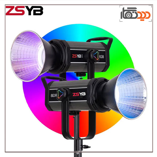 نور ثابت ال ای دی Zsyb LED Y500RGB Bi-color Video Light و نمای جانبی