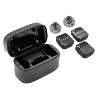 میکروفن بی سیم یقه ای انسر مدل Answer M31 و کیس آن