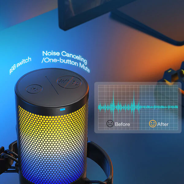 میکروفون استودیویی مائونو Maono DGM20 RGB و مشخصات فنی