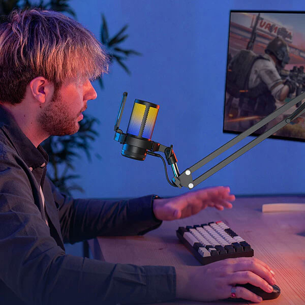 میکروفون استودیویی مائونو Maono DGM20 RGB و کاربری حرفه ای