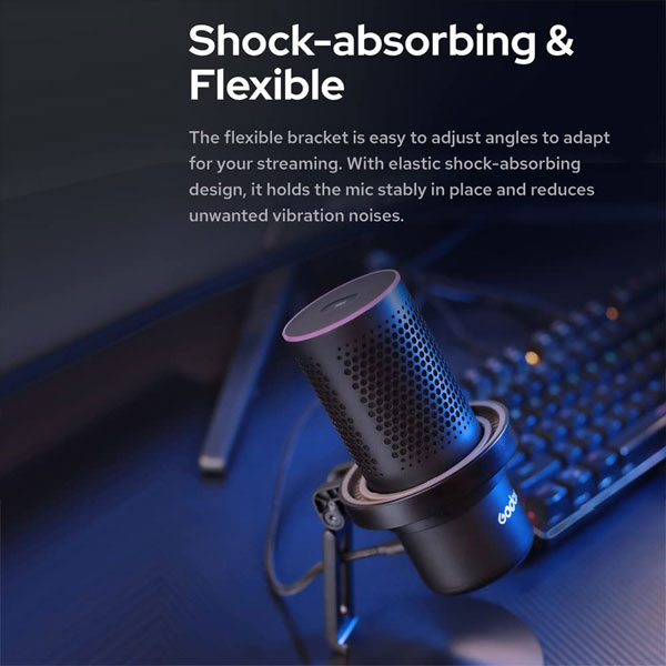 میکروفون گودکس Godox EM68 RGB USB Microphone و مشخصات فنی