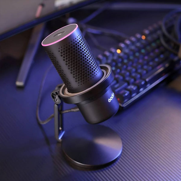 میکروفون گودکس Godox EM68 RGB USB Microphone و نمای جانبی