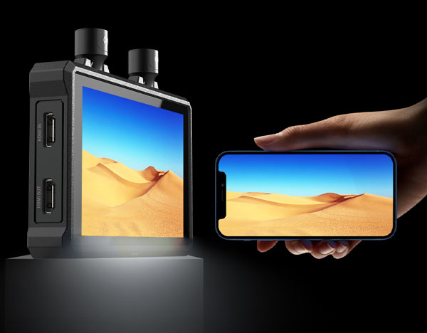 وایرلس تصویر هالی لند Hollyland Mars 4K Wireless Video Transmission System و اتصال به موبایل