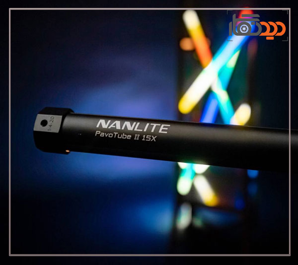 نور باتومی نانلایت پاووتیوب Nanlite PavoTube 15x II و نمای جانبی