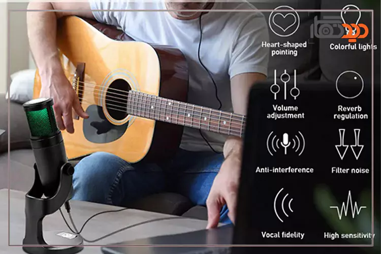 مشخصات میکروفون Jmary MC-PW9 RGB