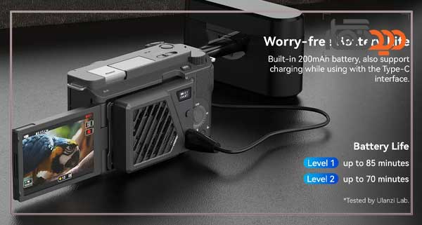 فن خنک کننده دوربین اولانزی مدل Ulanzi Camera Cooling Fan C072GBB2 و کاربری