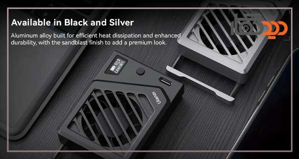 فن خنک کننده دوربین اولانزی مدل Ulanzi Camera Cooling Fan C072GBB2 و رنگبندی