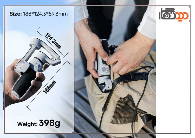 گیمبال موبایل ژیون کمبو Zhiyun CINEPEER CQ5 Gimbal for Smartphones combo و امکانات و قابلیت ها