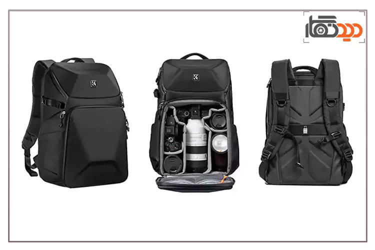 زوایای مختلف کیف کوله پشتی دوربین K&F 13.144 v1