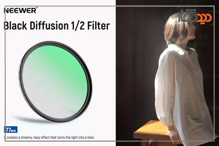 فیلتر لنز NEEWER Black Diffusion 1/2 Cinematic Effect 77mm