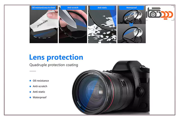 فیلتر لنز نیور Neewer MRC Ultra-Slim UV 67mm Filter