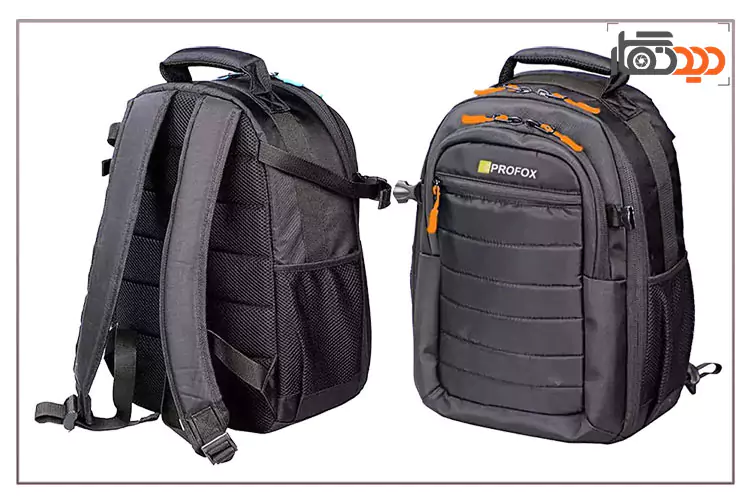 نمای پشت و جلوی کوله پشتی طرح پروفکس PFX