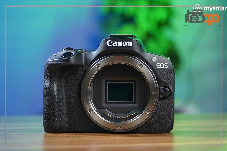 نقد و بررسی دوربین کانن R50 و نمای روبرو