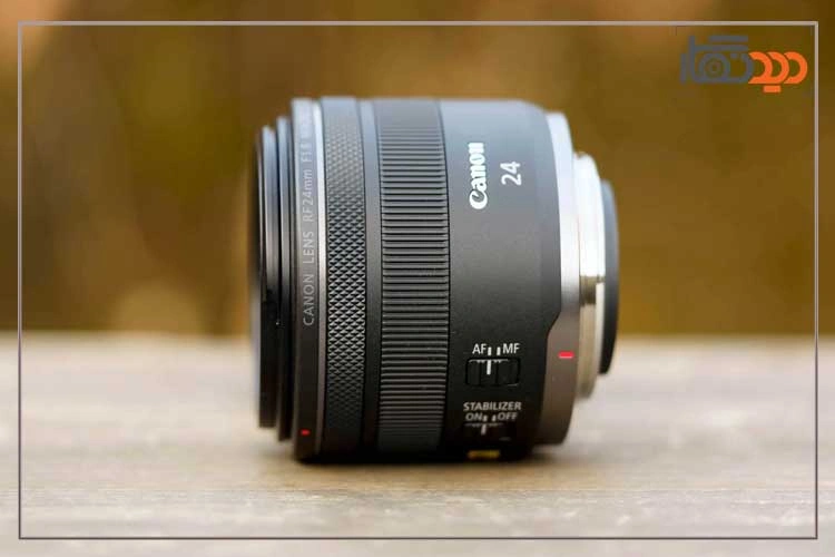 لنز کانن Canon RF 24mm f/1.8 Macro IS STM Lens و نمای جانبی
