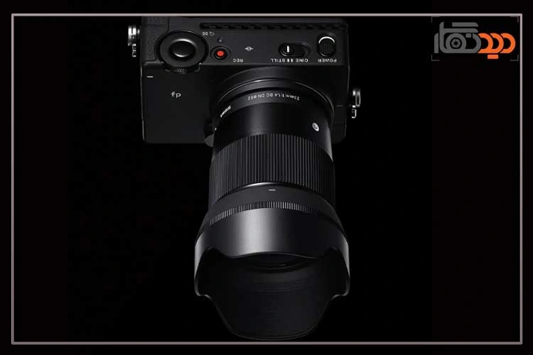 لنز سیگما Sigma 23mm f/1.4 DC DN Lens For Canon RF و نمای بالایی