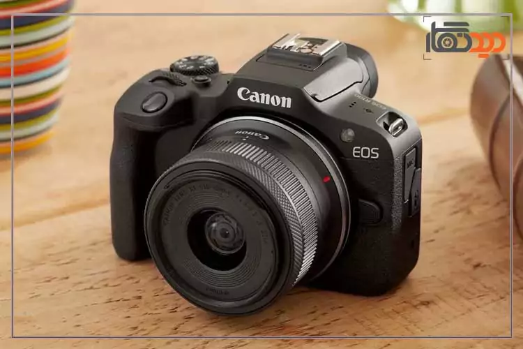 دوربین کانن r100 و نمای جانبی