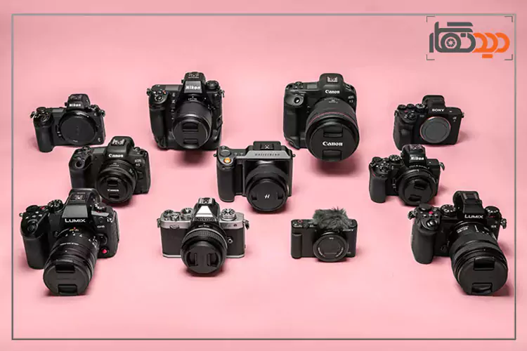 انواع مدل های دوربین عکاسی در یک قاب