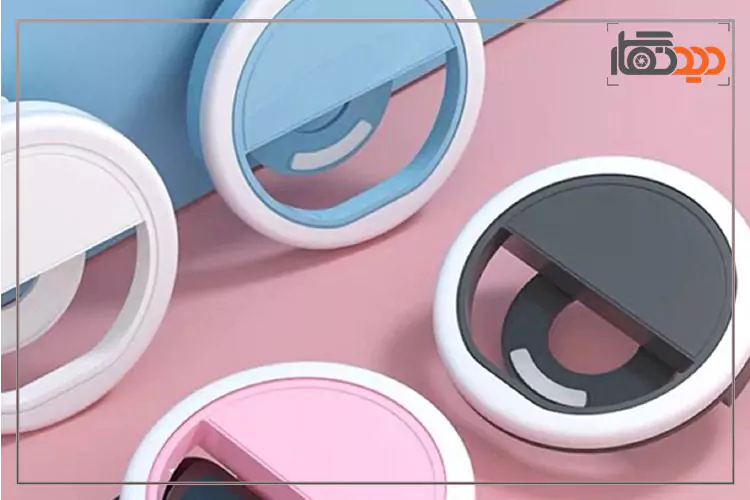 تنوع رنگی رینگ لایت موبایل