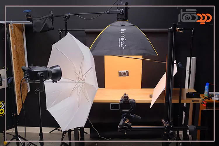 استفاده از تجهیزات نورپردازی برای تصویربرداری از محصول