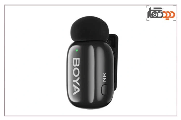 میکروفون بی سیم بویا BOYA mini Microphone For Type-C Black و نمای جانبی