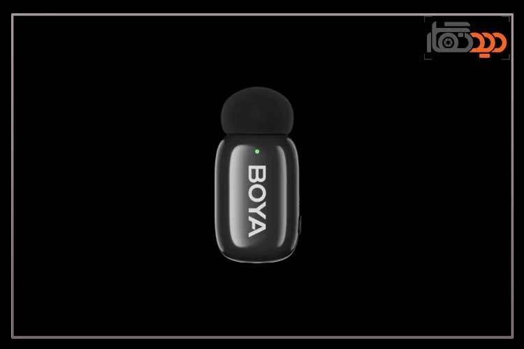 میکروفون بی سیم بویا BOYA mini Microphone For Type-C Black و نمای روبرو