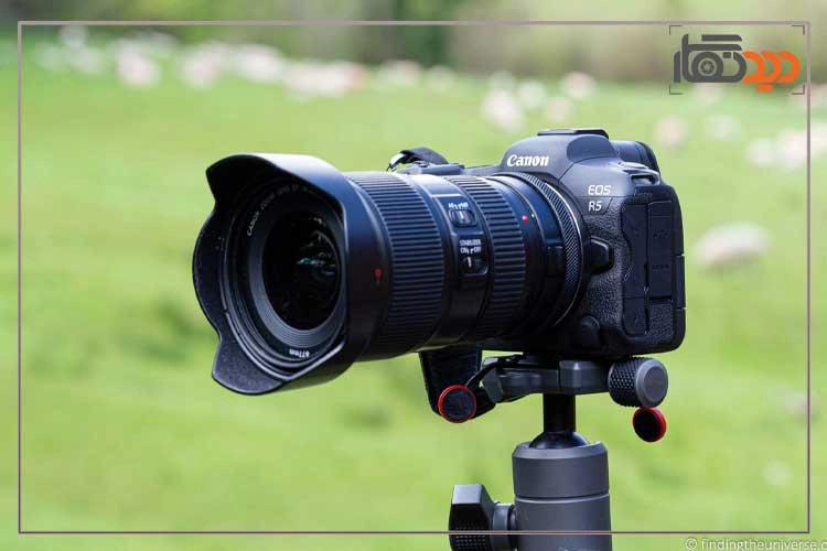 نقد و بررسی دوربین کانن R5 mark ii و نمای جانبی